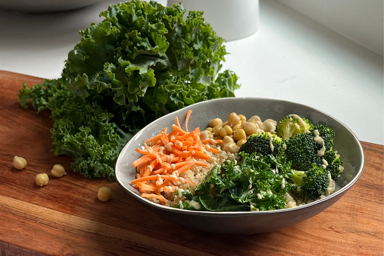 A PCOSFriendly Recipe Quinoa and Kale Bowl Bird&Be