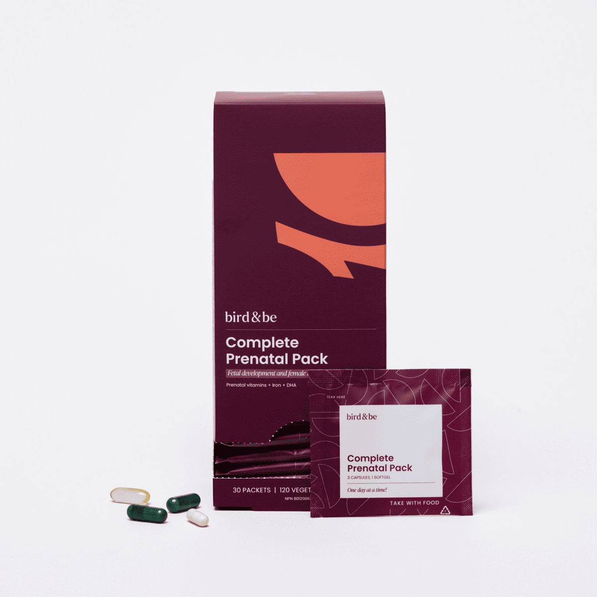 The Complete Prenatal Pack - 30 daily packs of prenatal vitamins – Bird&Be