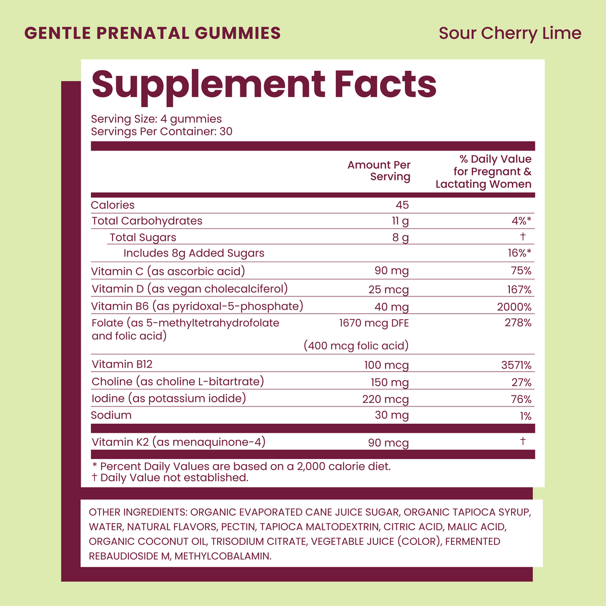 Gentle Prenatal Gummies