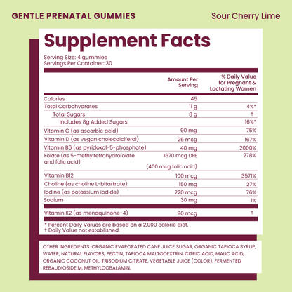 Gentle Prenatal Gummies