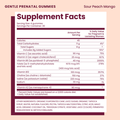 Gentle Prenatal Gummies